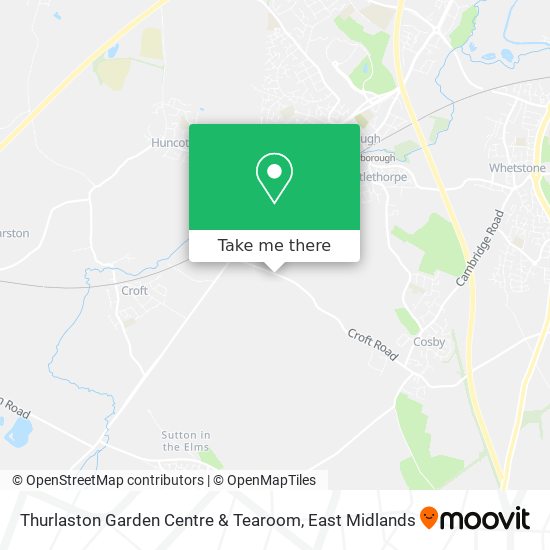 Thurlaston Garden Centre & Tearoom map
