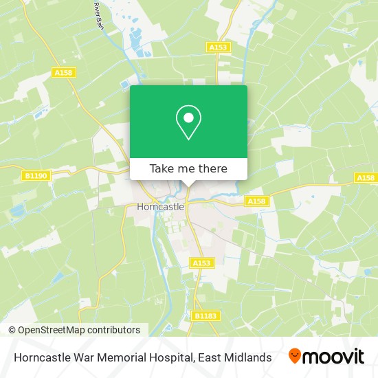 Horncastle War Memorial Hospital map