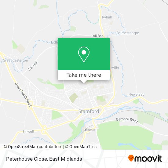 Peterhouse Close map