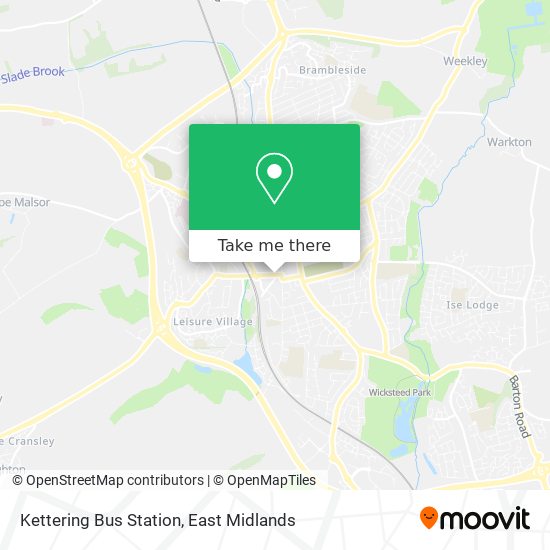 Kettering Bus Station map