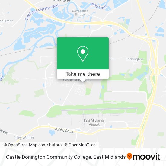 Castle Donington Community College map