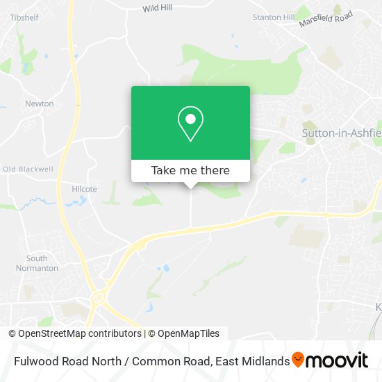 Fulwood Road North / Common Road map