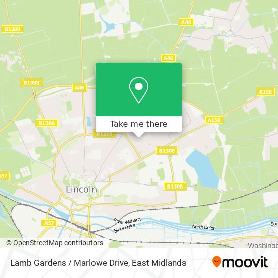 Lamb Gardens / Marlowe Drive map