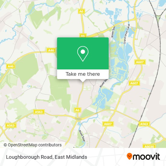 Loughborough Road map