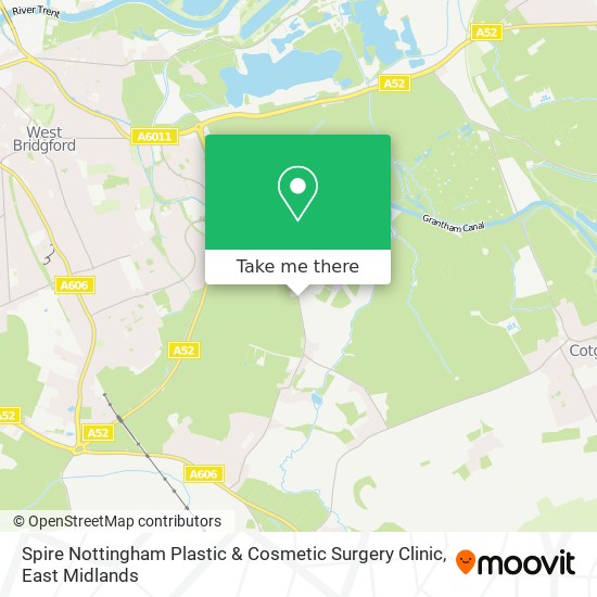 Spire Nottingham Plastic & Cosmetic Surgery Clinic map