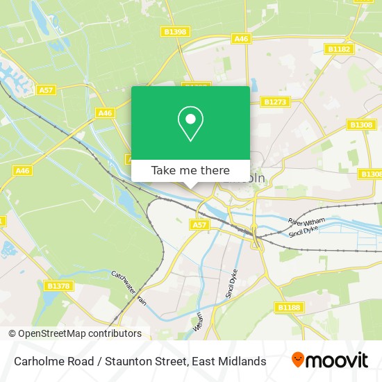 Carholme Road / Staunton Street map