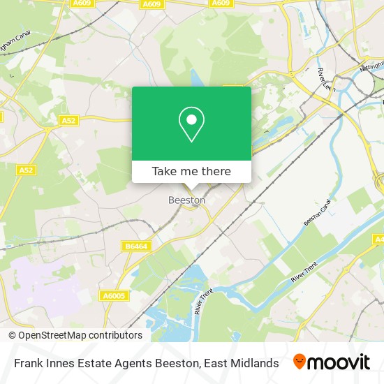 Frank Innes Estate Agents Beeston map
