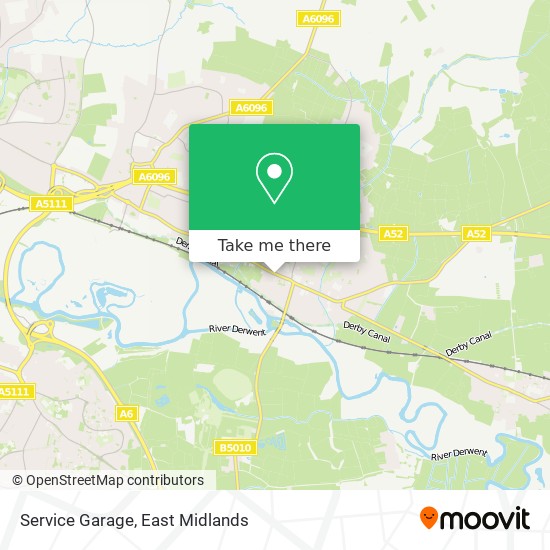 Service Garage map
