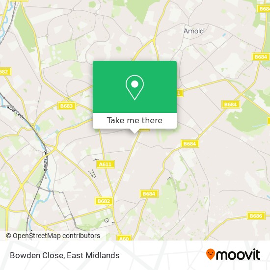 Bowden Close map