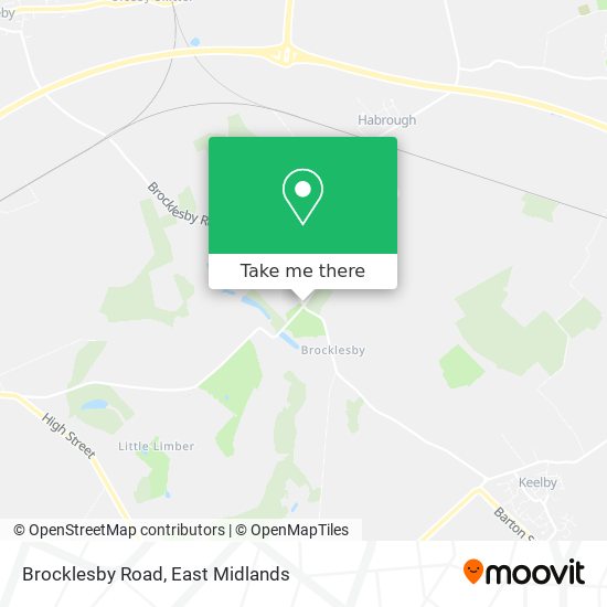 Brocklesby Road map