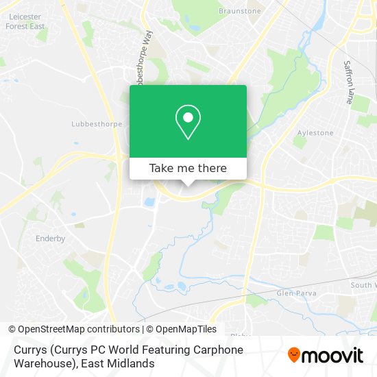 Currys (Currys PC World Featuring Carphone Warehouse) map