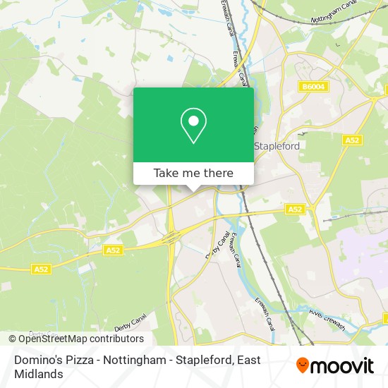 Domino's Pizza - Nottingham - Stapleford map