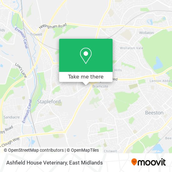 Ashfield House Veterinary map