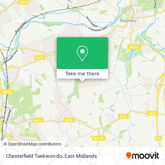 Chesterfield Taekwon-do map