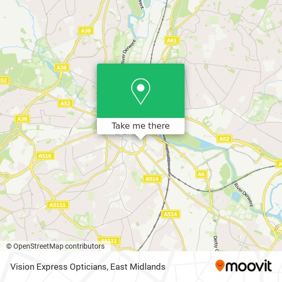 Vision Express Opticians map