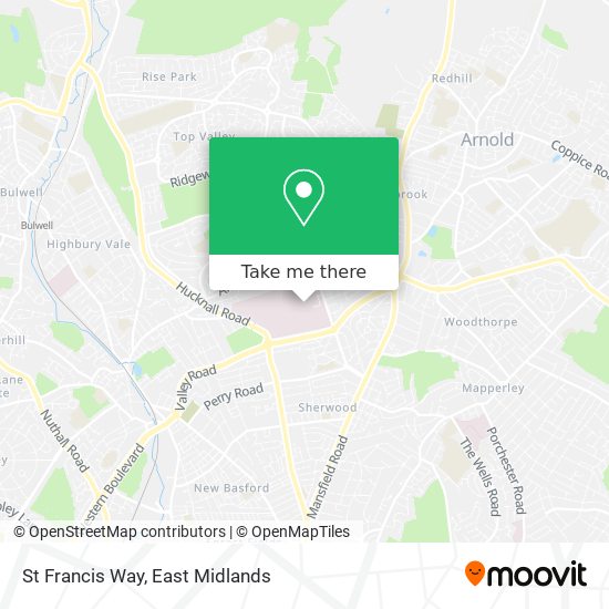 St Francis Way map