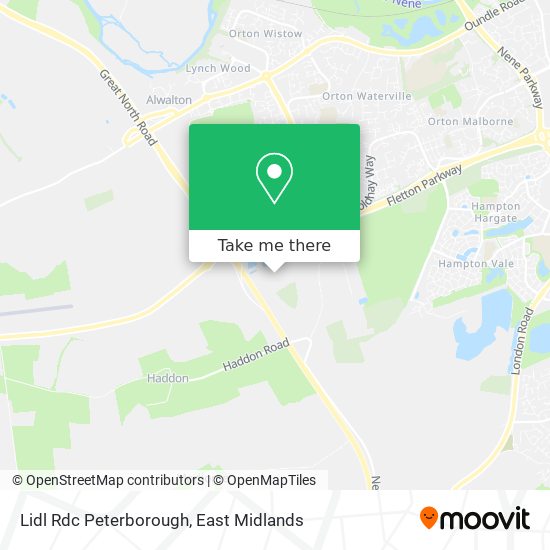 Lidl Rdc Peterborough map