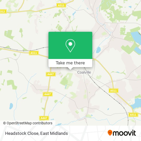 Headstock Close map