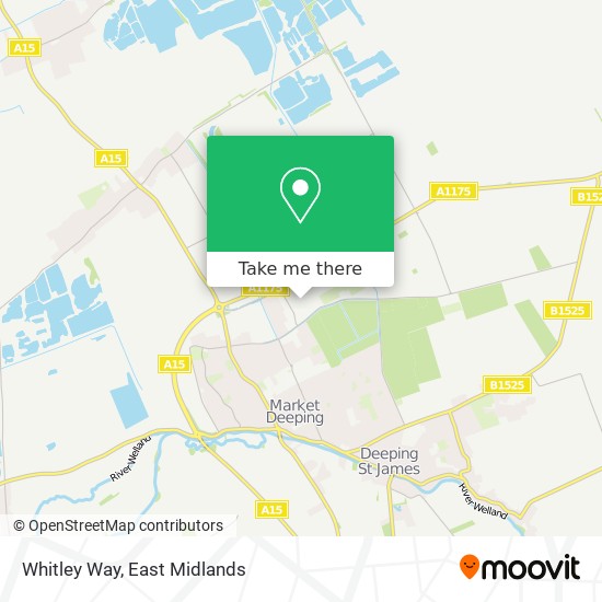 Whitley Way map