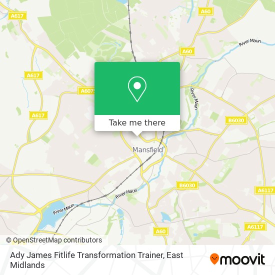 Ady James Fitlife Transformation Trainer map