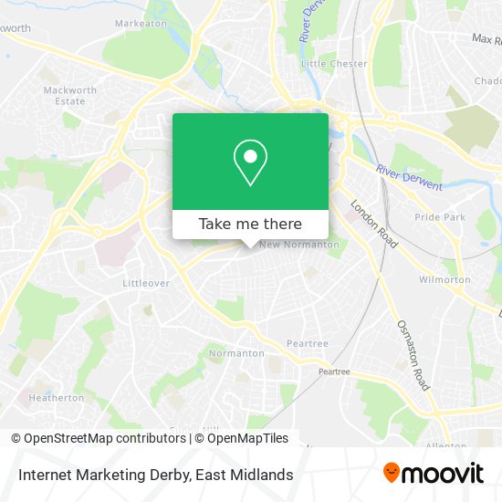 Internet Marketing Derby map