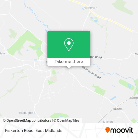 Fiskerton Road map