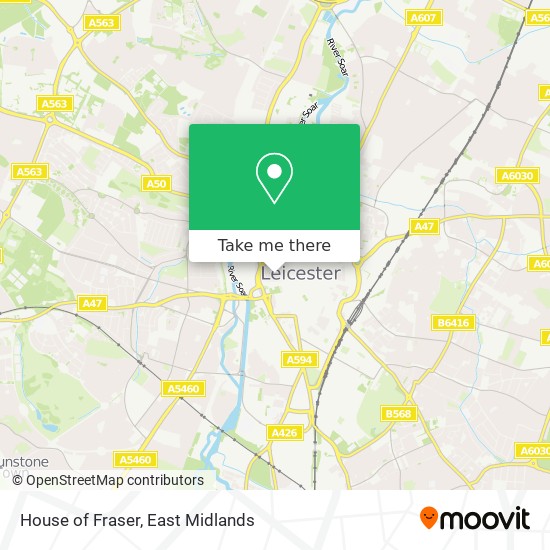 House of Fraser map