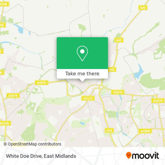 White Doe Drive map