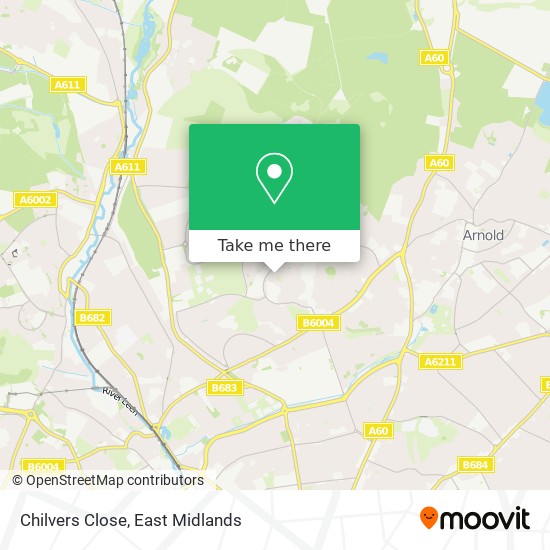Chilvers Close map