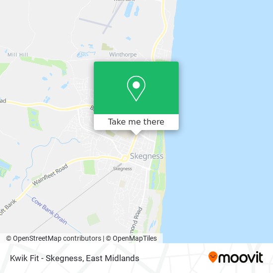 Kwik Fit - Skegness map