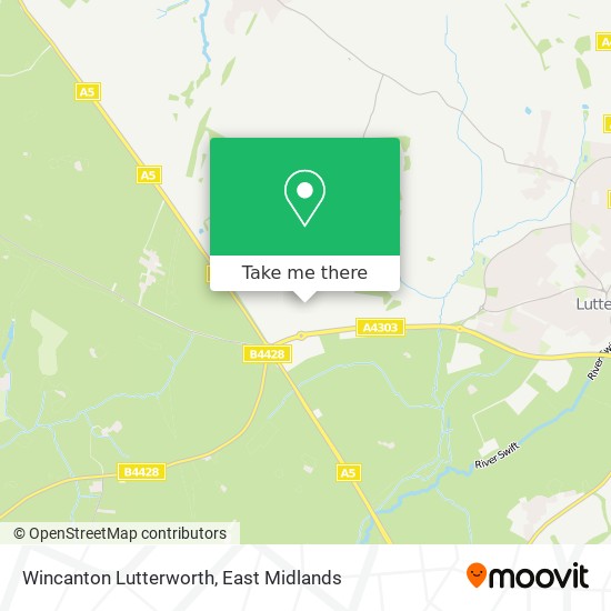 Wincanton Lutterworth map