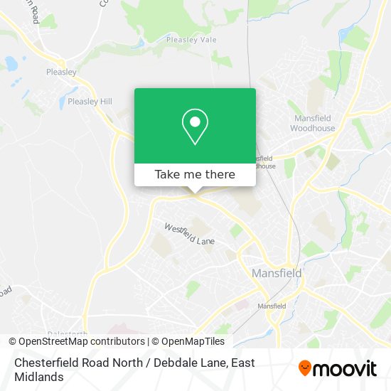 Chesterfield Road North / Debdale Lane map