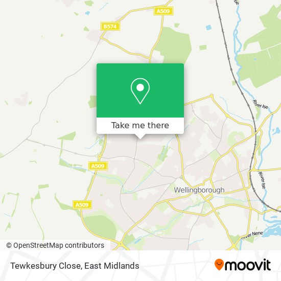 Tewkesbury Close map