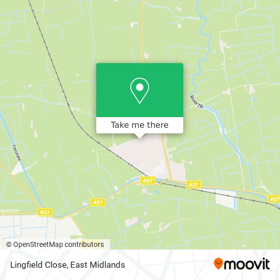 Lingfield Close map