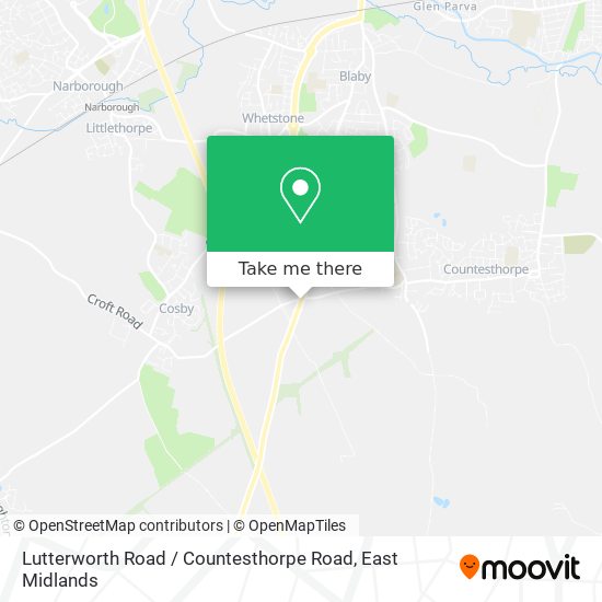 Lutterworth Road / Countesthorpe Road map