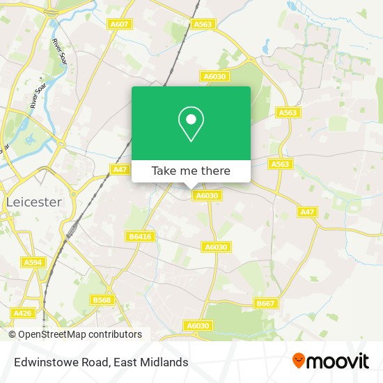 Edwinstowe Road map