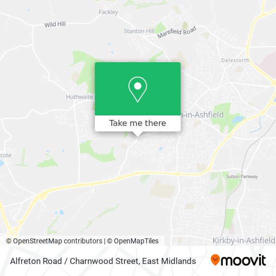Alfreton Road / Charnwood Street map