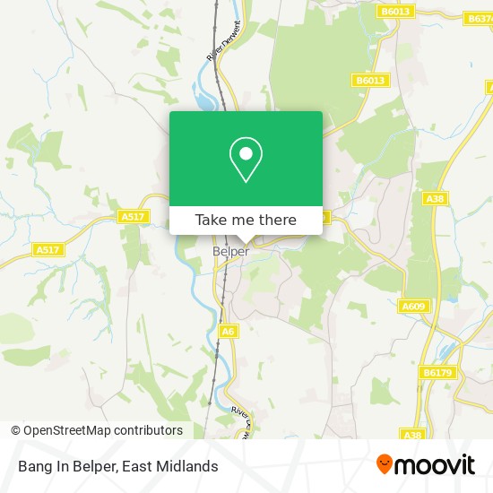 Bang In Belper map