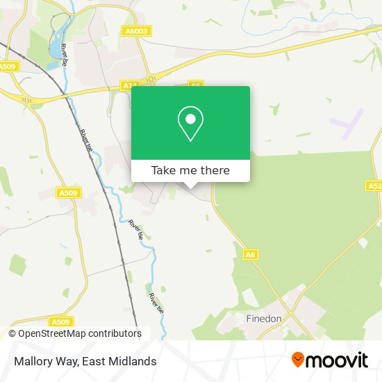 Mallory Way map