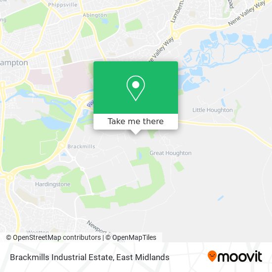 Brackmills Industrial Estate map