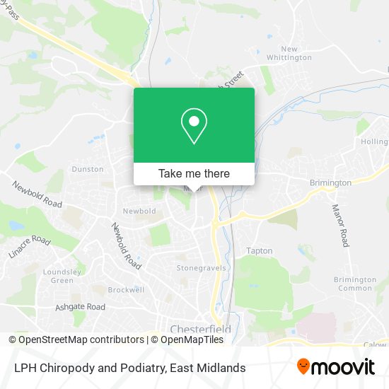 LPH Chiropody and Podiatry map