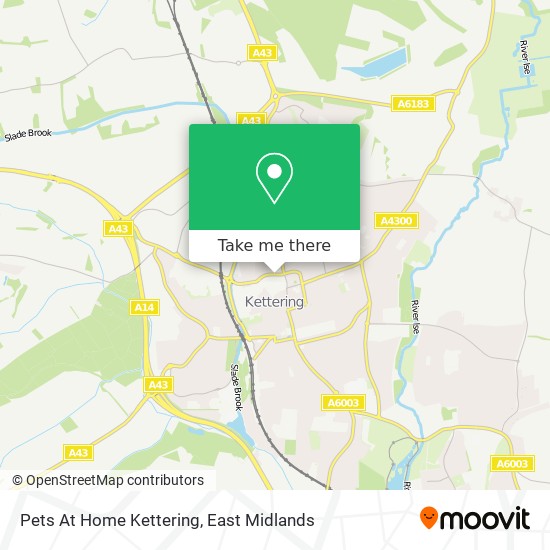 Pets At Home Kettering map