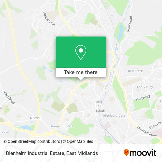 Blenheim Industrial Estate map