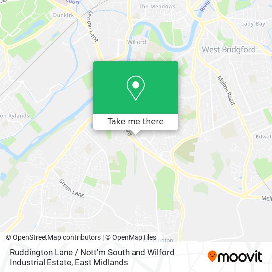 Ruddington Lane / Nott'm South and Wilford Industrial Estate map