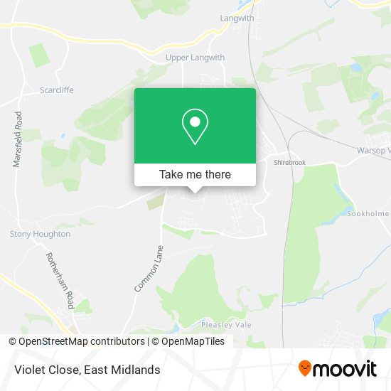 Violet Close map