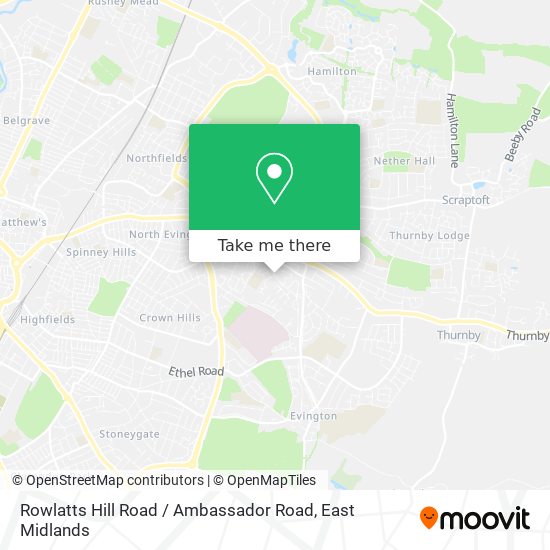 Rowlatts Hill Road / Ambassador Road map