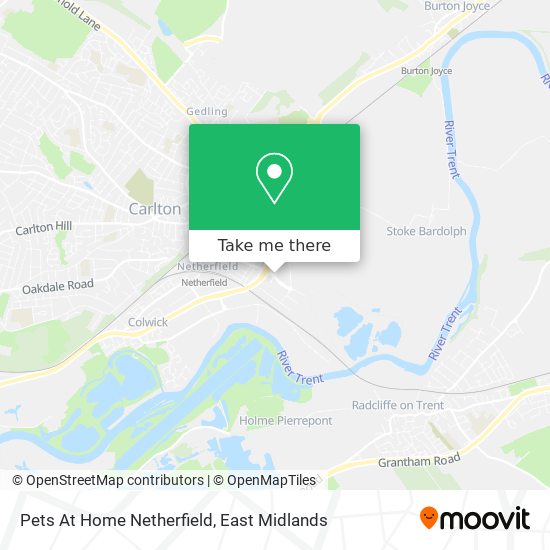 Pets At Home Netherfield map