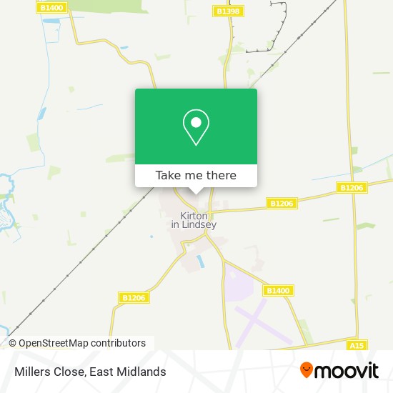 Millers Close map