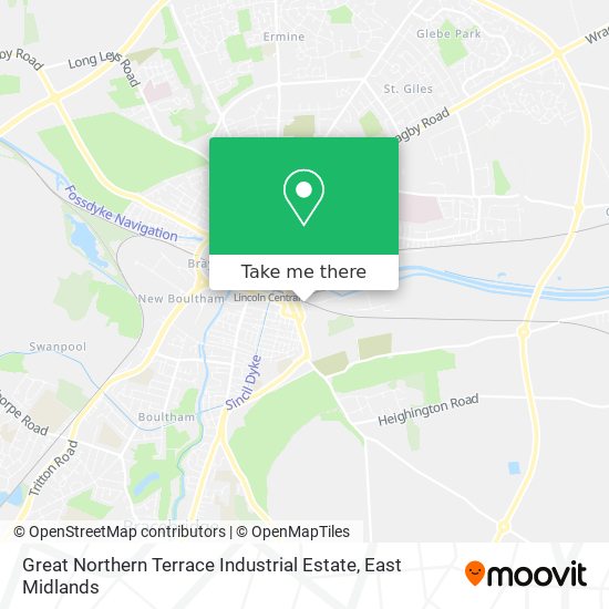 Great Northern Terrace Industrial Estate map