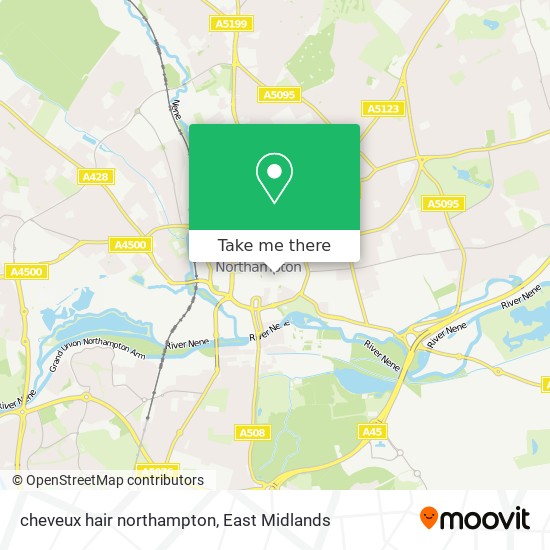 cheveux hair northampton map